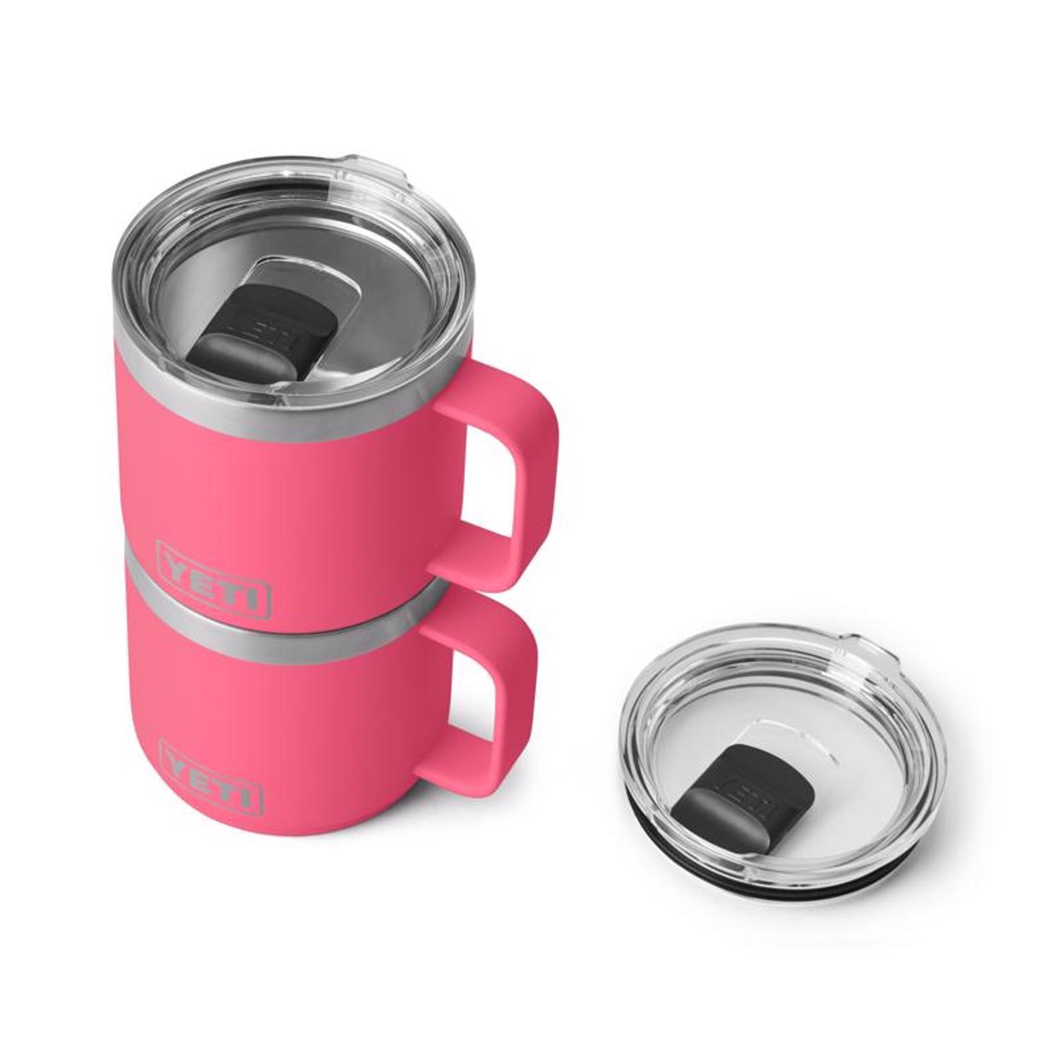 YETI Rambler 14 oz Tropical Pink BPA Free Mug with MagSlider Lid