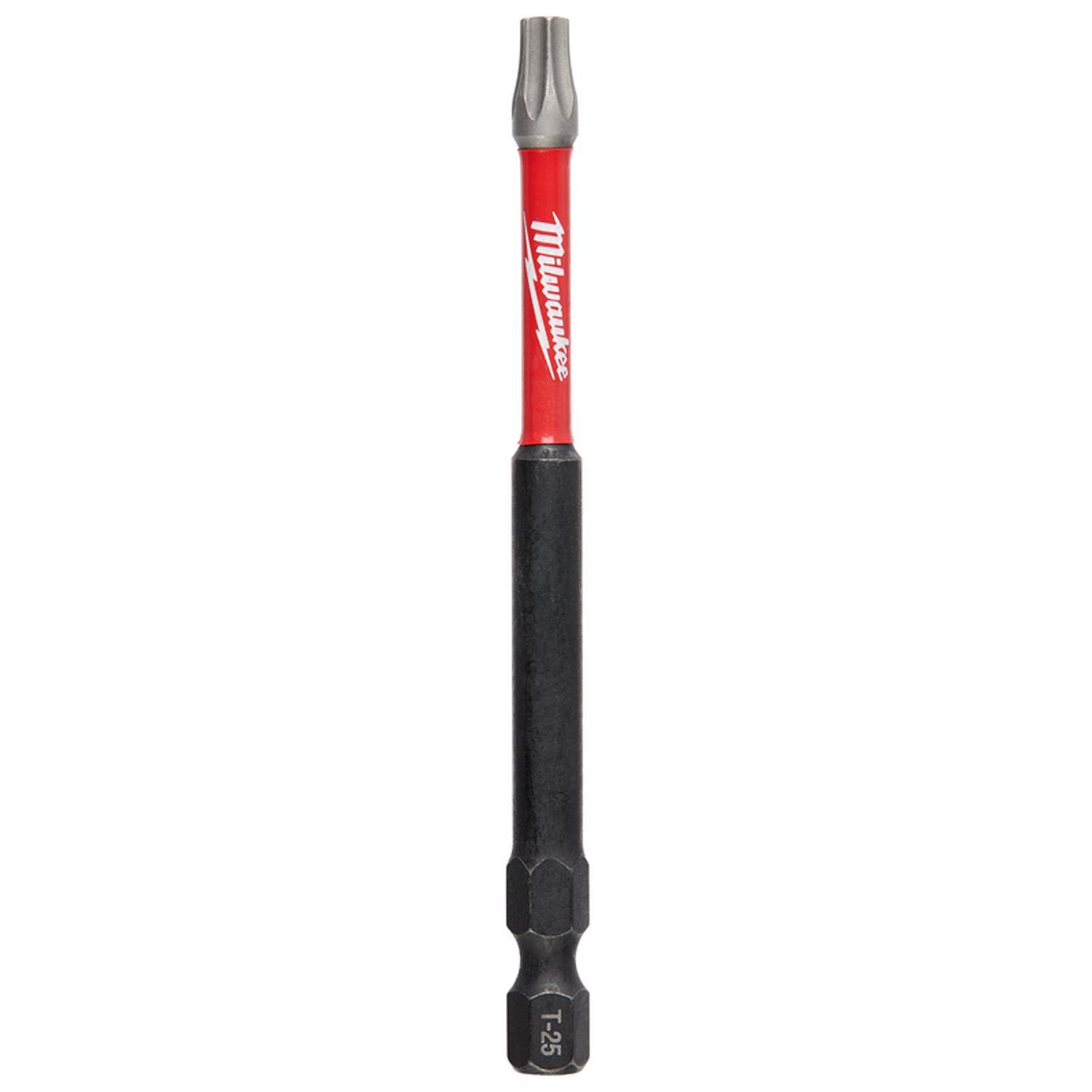 Milwaukee Shockwave Torx T25 X 3-1/2 in. L Impact Power Bit Steel 1 pc