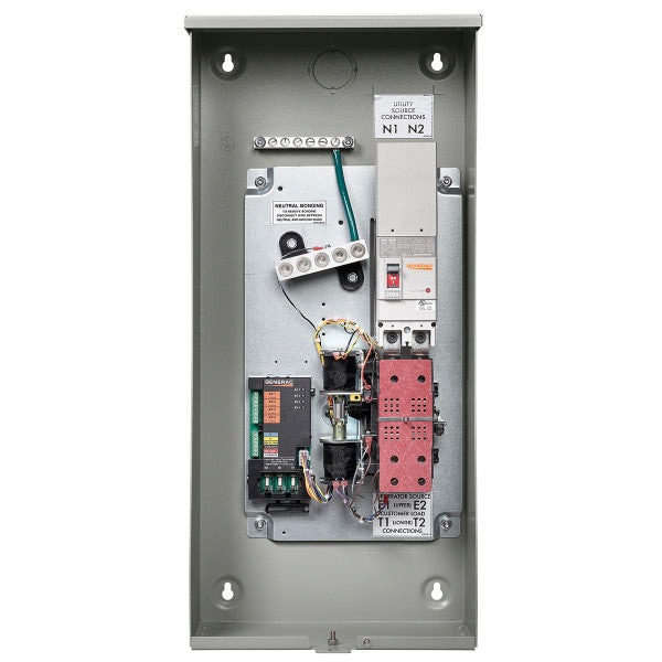 Generac RXSW200A3 200 Amp Single Phase Generator Automatic Transfer Switch - Service Entrance Rated - NEMA 3R Outdoor Rated Aluminum Enclosure - Power Management for Indoor and Outdoor Use