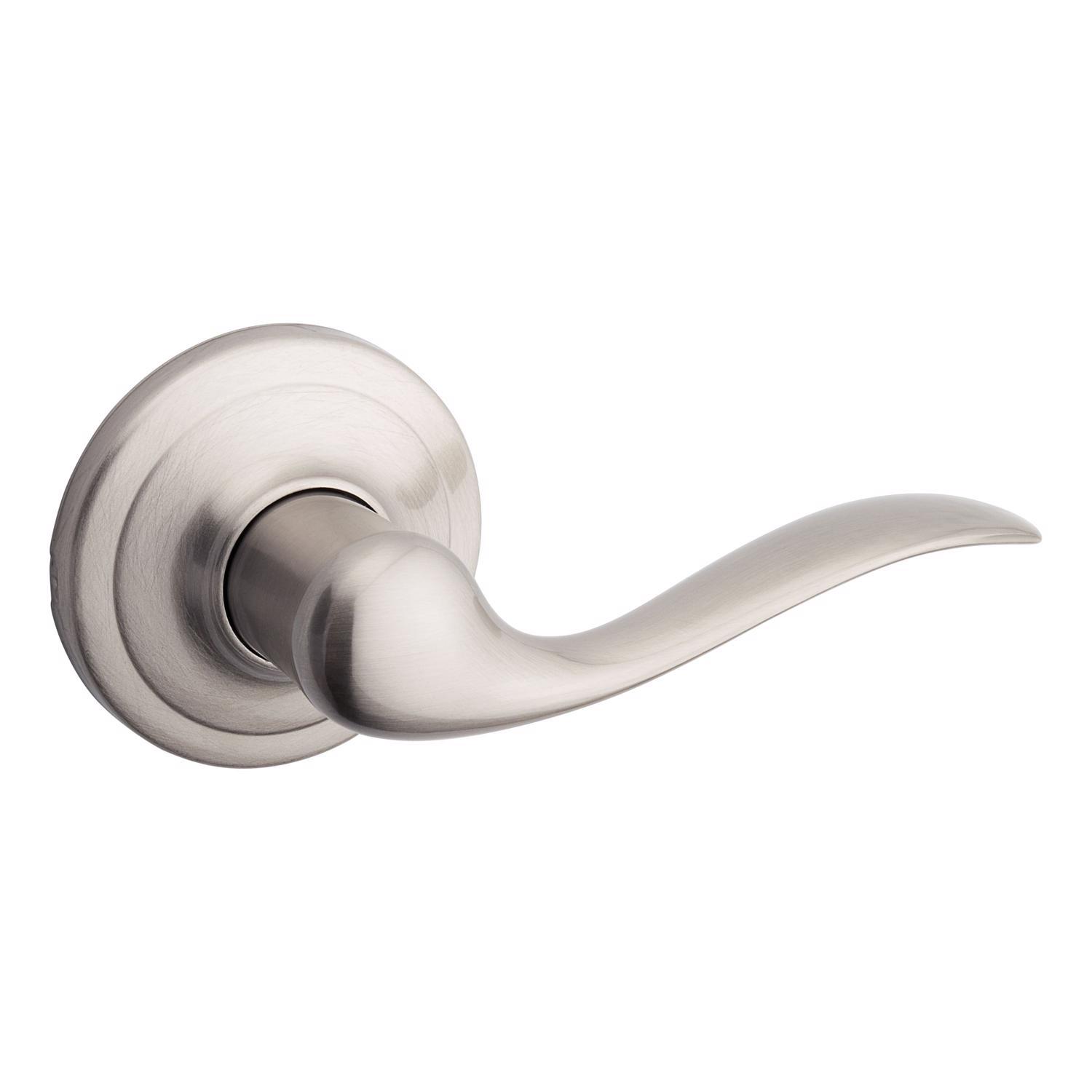Kwikset Tustin Satin Nickel Passage Lever 1-3/4 in.