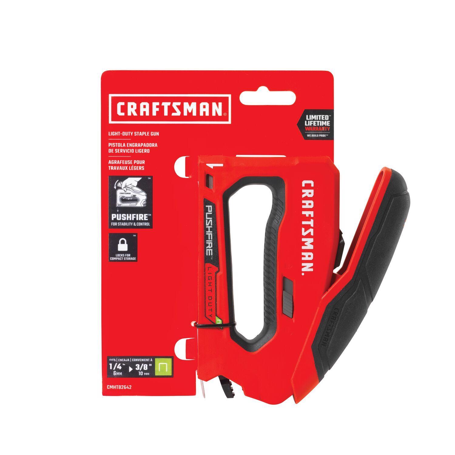 CRAFTSMAN PushFire 1/4 in. Reverse Squeeze Stapler