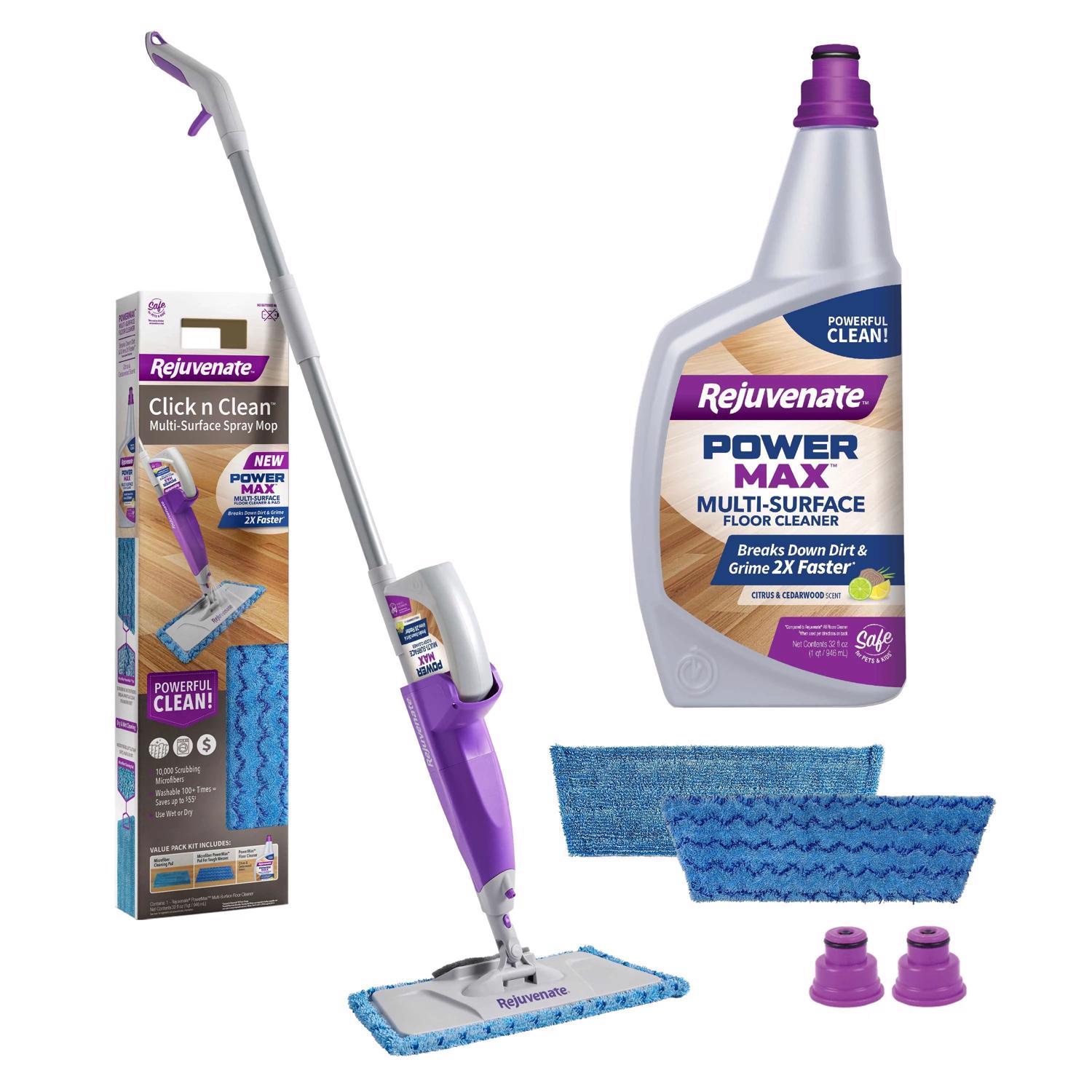 Rejuvenate Click n Clean 16 in. W Flat Mop Kit