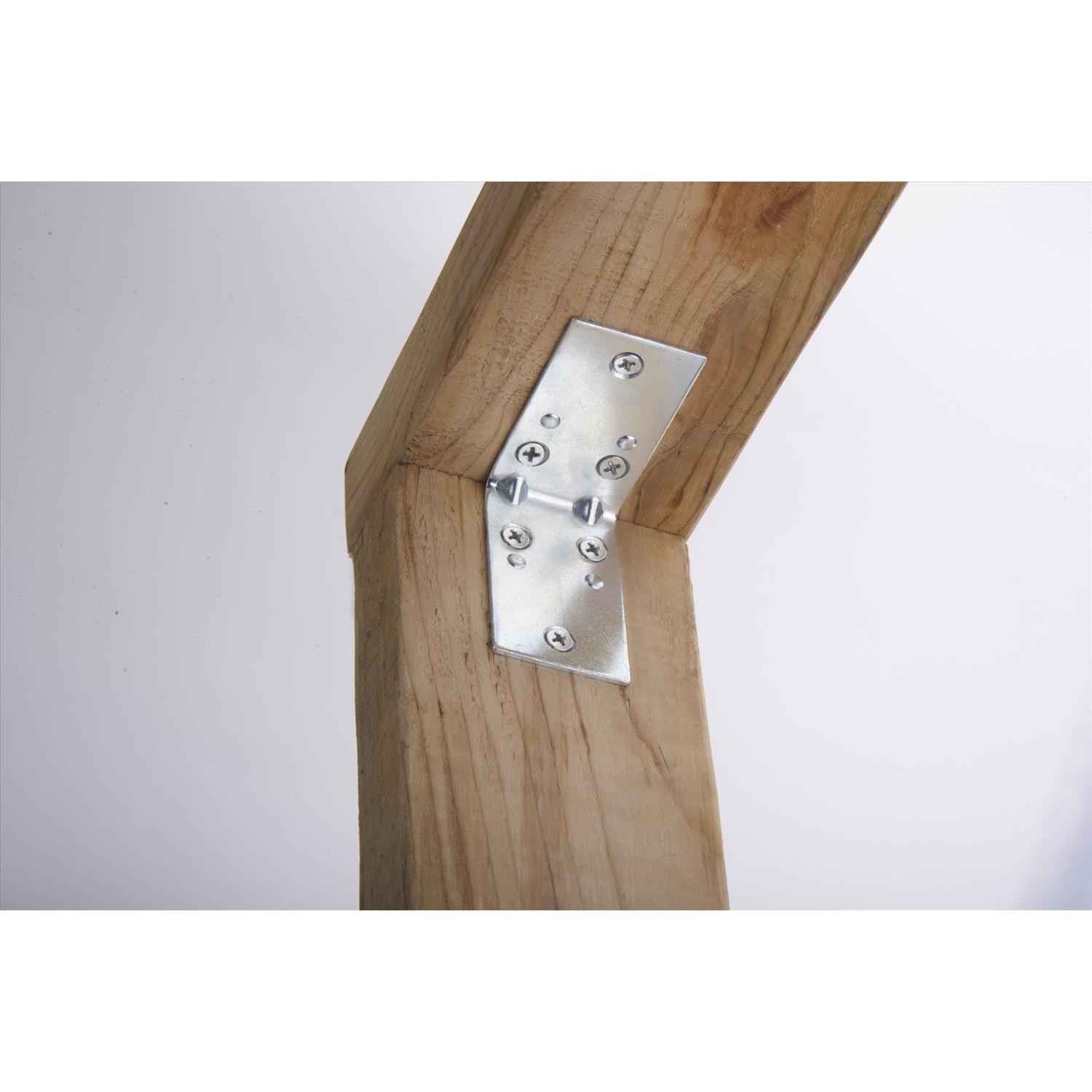 Ace 2-1/2 in. H X 3.75 in. W X 2-1/2 in. D Zinc Inside Wide Corner Brace