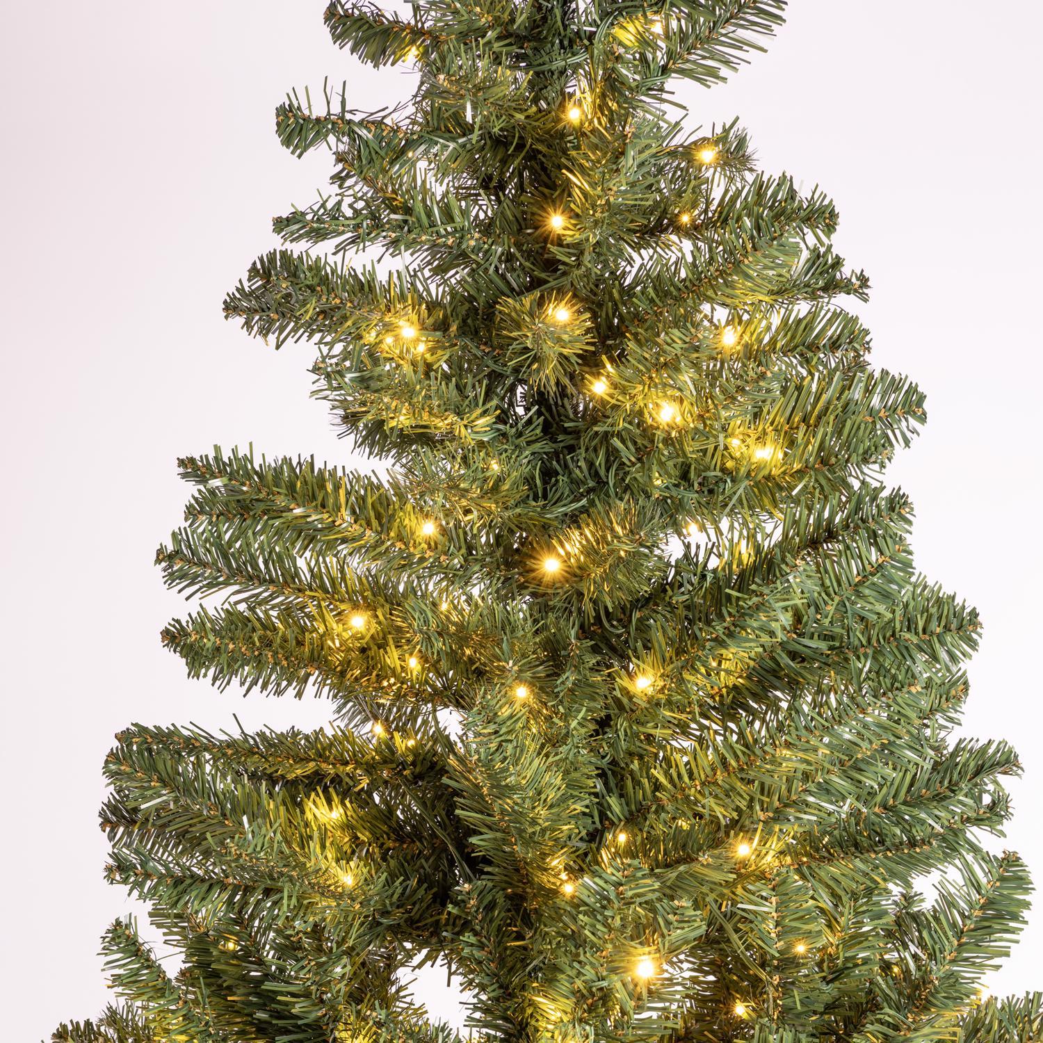 Holiday Bright Lights 1-2 Tree 7 ft. Full LED 400 ct Win.ter Pine Color Changing Christmas Tree