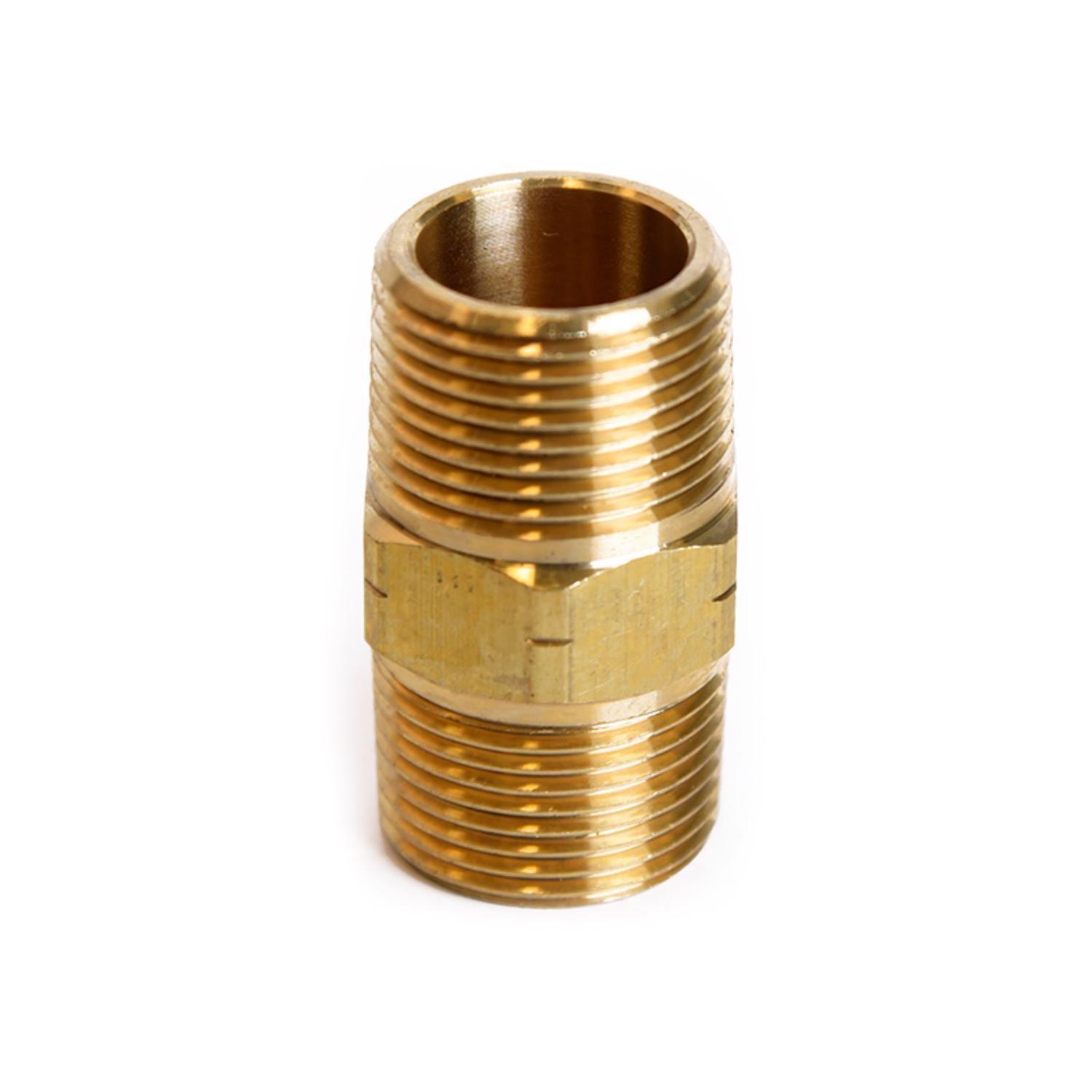 ATC 3/4 in. MPT 3/4 in. D MPT Brass Hex Nipple