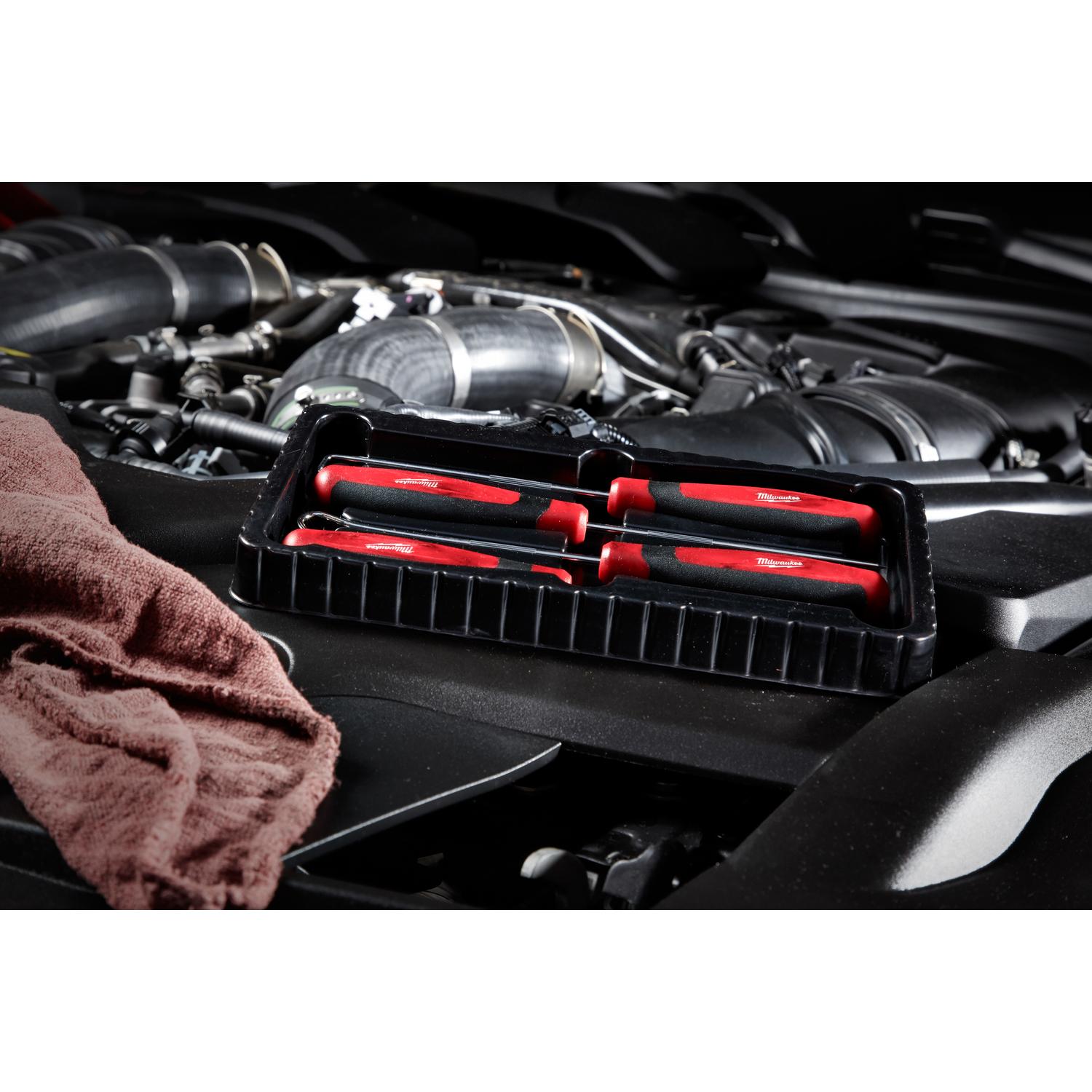 Milwaukee 4 in. Chrome Plated Steel Hook and Pick Set 4 pc