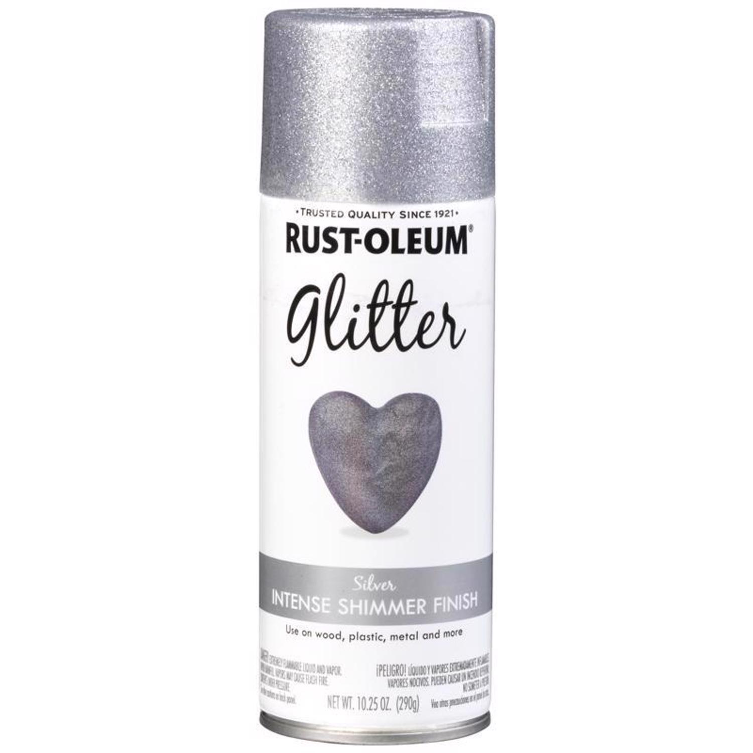 Rust-Oleum Specialty Glitter Silver Spray Paint 10.25 oz