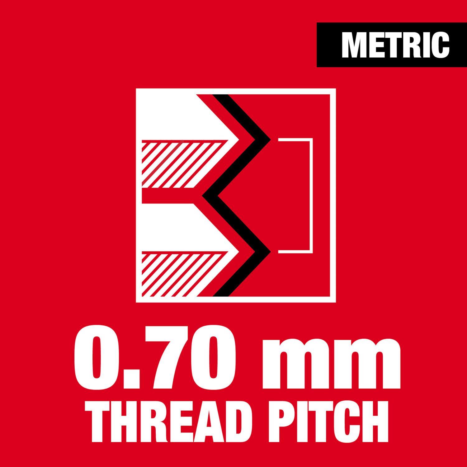 Milwaukee Metric M4x0.7 mm 1" Hex Threading Die