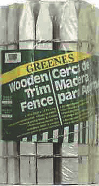 Greenes 16 in. H x 12 ft. L White Wood Garden Fence