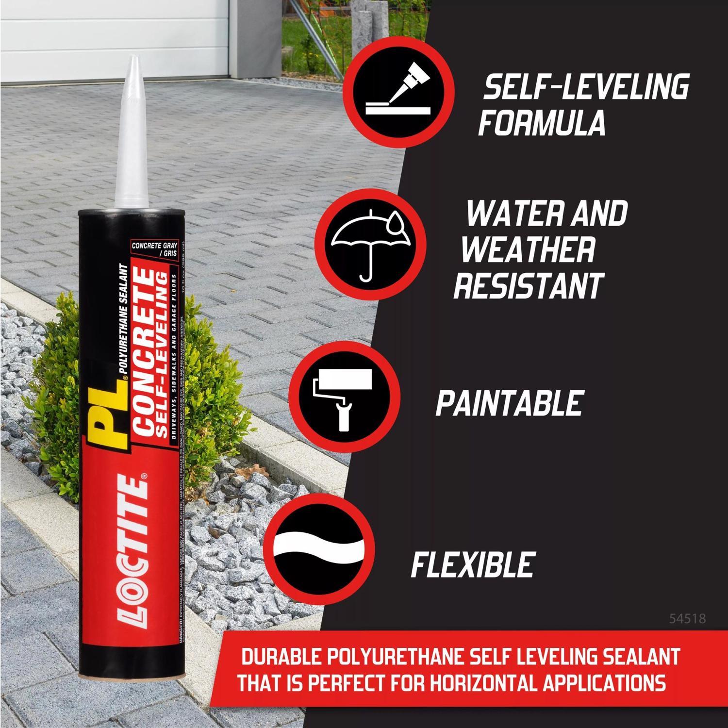 Loctite PL S20 Gray Polyurethane Concrete Filler and Sealant 28 oz