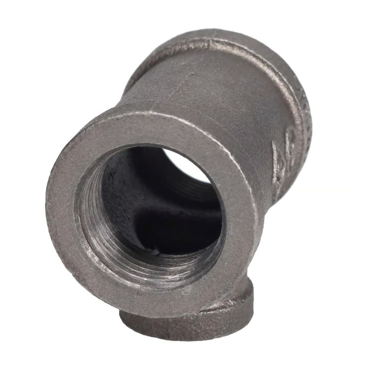 STZ Industries 1 in. FIP each x 1 in. D FIP 1/2 in. D FIP Black Malleable Iron Reducing Tee