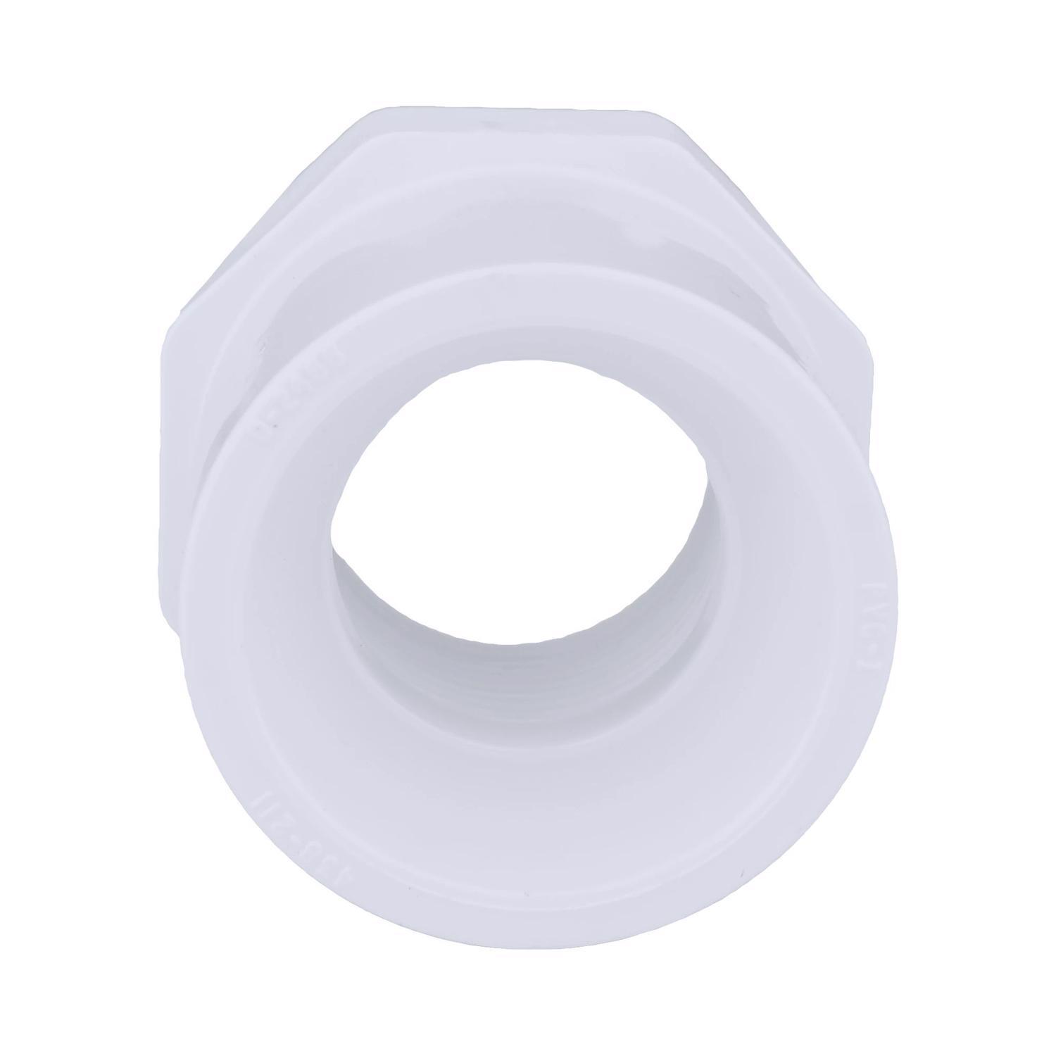 Charlotte Pipe Schedule 40 1-1/2 in. Spigot X 1 in. D FPT PVC Reducing Bushing 1 pk