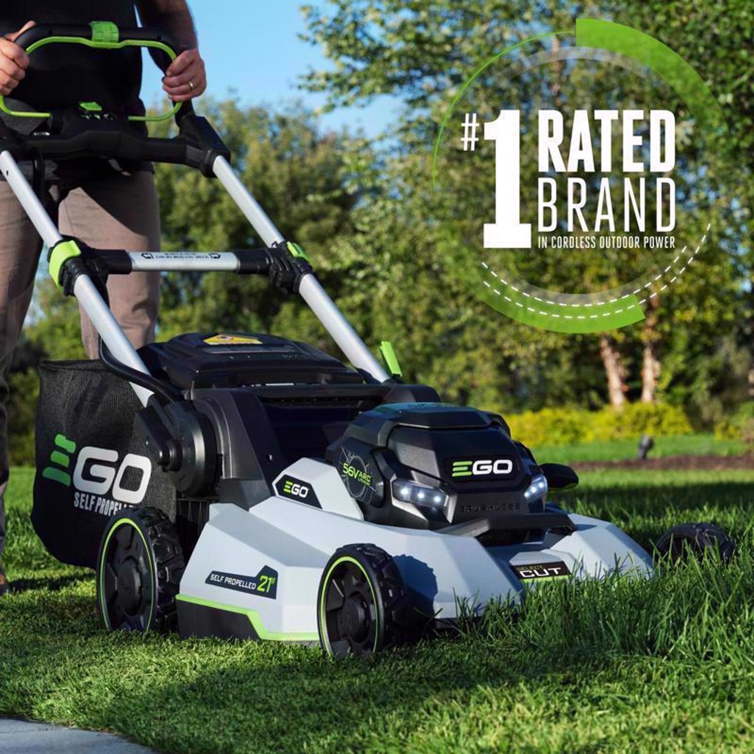EGO Power+ LM2135SP 21 in. 56 V Battery Self-Propelled Lawn Mower Kit (Battery & Charger) W/ 7.5 AH BATTERY
