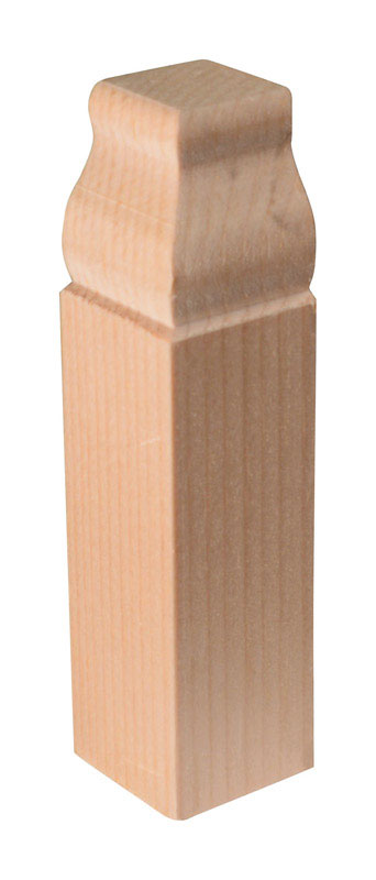 Alexandria Moulding Baseboard Trim Block Pine 4-1/2in. H x 1-1/8in. W x 1in. D