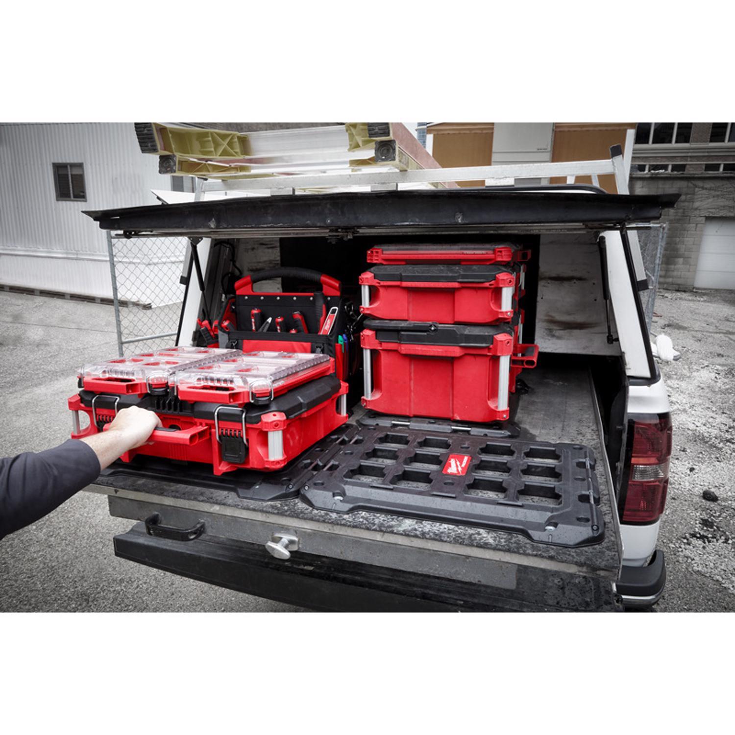 Milwaukee PACKOUT SHOP STORAGE Garage Organizer Mounting Plate Polypropylene Black