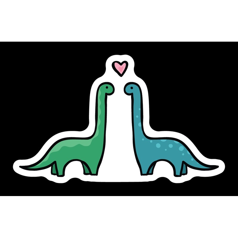 Sticker Northwest Dinosaur Couple Vinyl Sticker