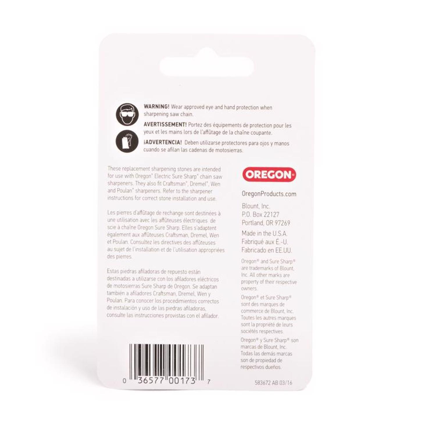 Oregon Replacement Sharpening Stones 1 pk