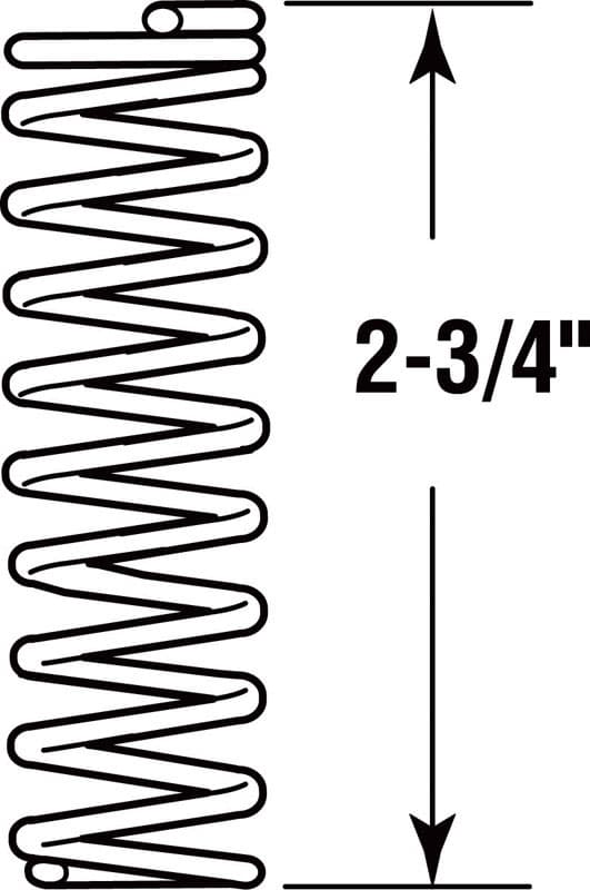 Prime-Line 2-3/4 in. L X 5/8 in. D Compression Spring 2 pk