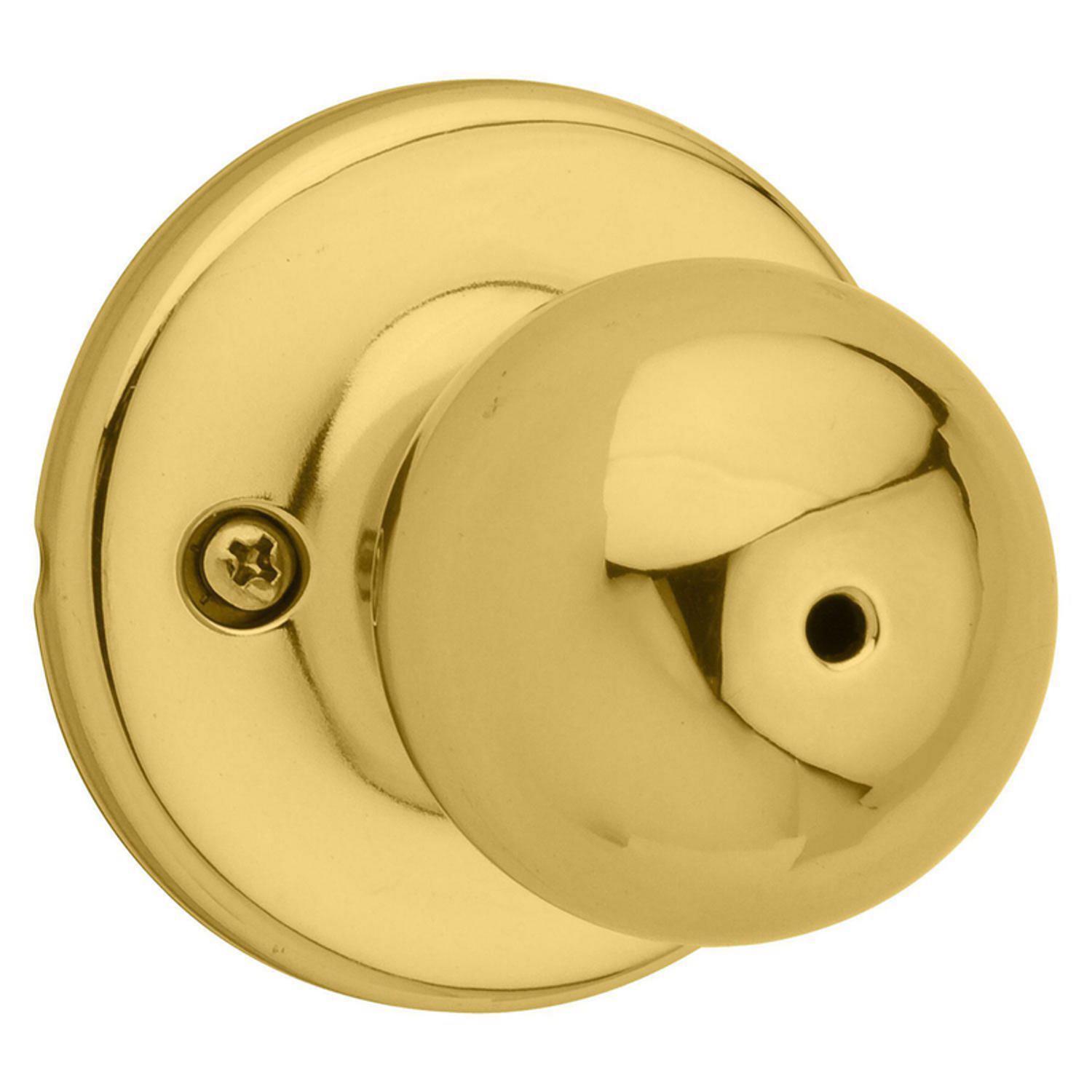 Kwikset Polo Polished Brass Privacy Knob
