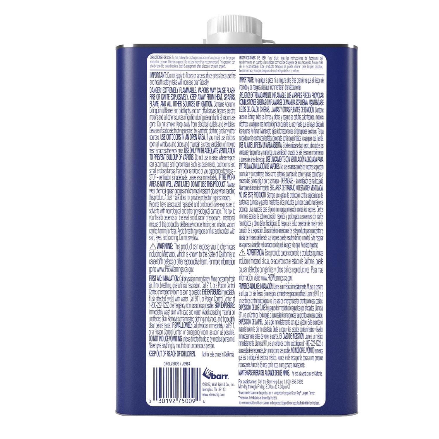 Klean Strip Green Lacquer Thinner 1 qt