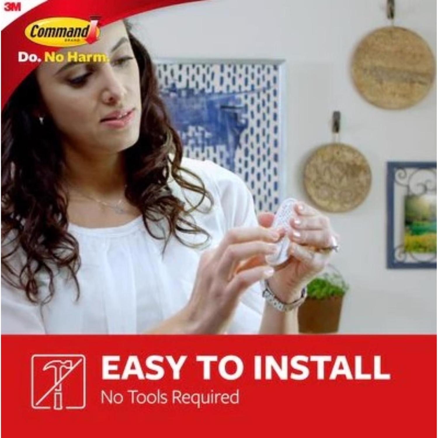 3M Command Medium Plastic Designer Hooks 3.13 in. L 6 pk