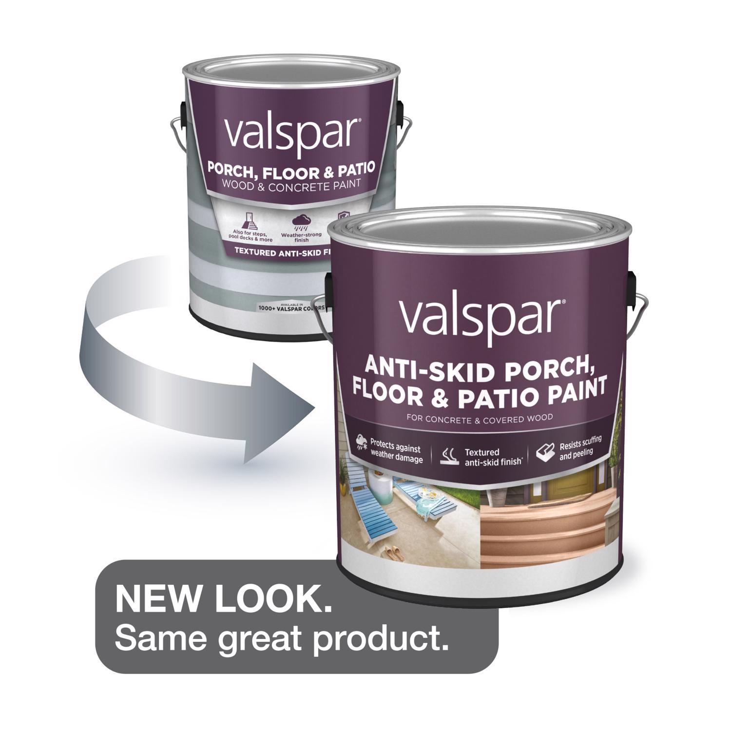 Valspar Porch, Floor & Patio Anti-Skid Flat Ultra White Floor Paint 1 gal