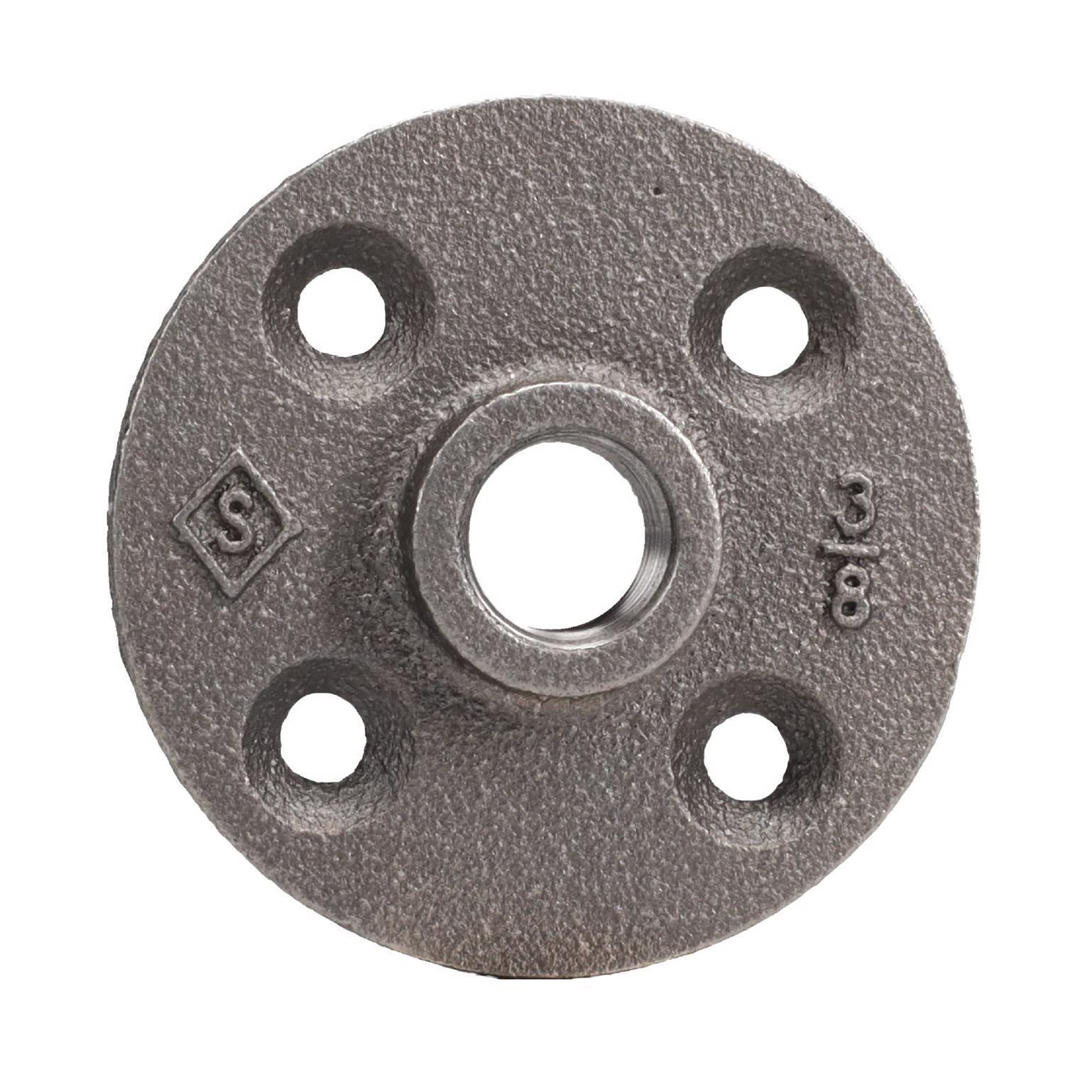 STZ Industries 3/8 in. FIP each Black Malleable Iron 2.75 in. L Floor Flange