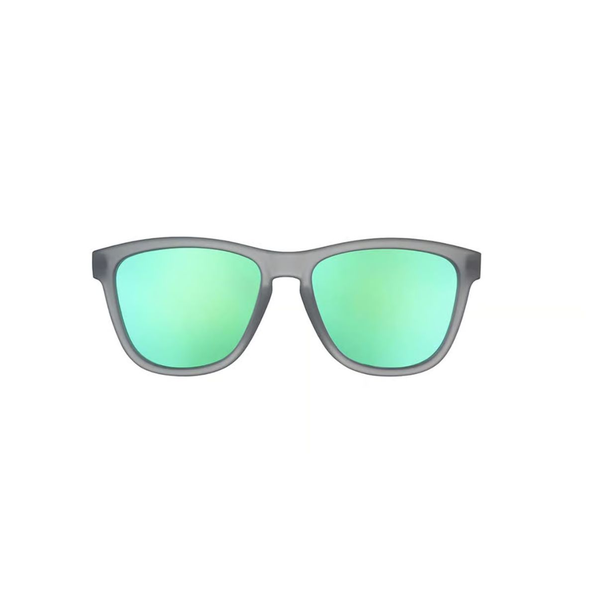 goodr OG - Silverback Squat Mobility Sunglasses Unisex Gray Frame Green Lens Polarized