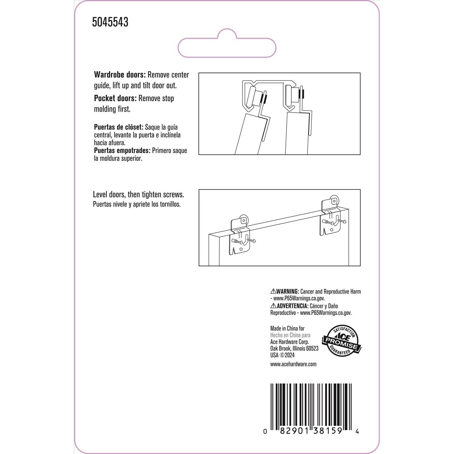 Ace 7/8 in. D X 1.38 in. L Nylon/Steel Roller Assembly 2 pk