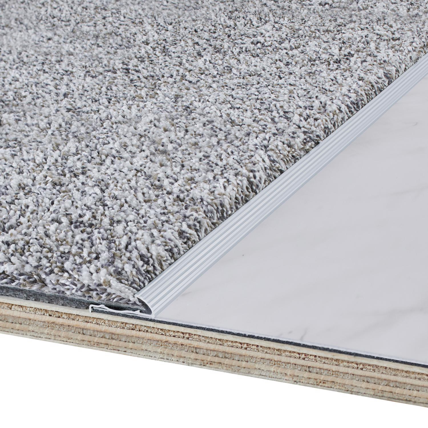 M-D Building Products 0.5 in. H X 1.375 in. W X 72 in. L Prefinished Silver Aluminum Carpet Gripper