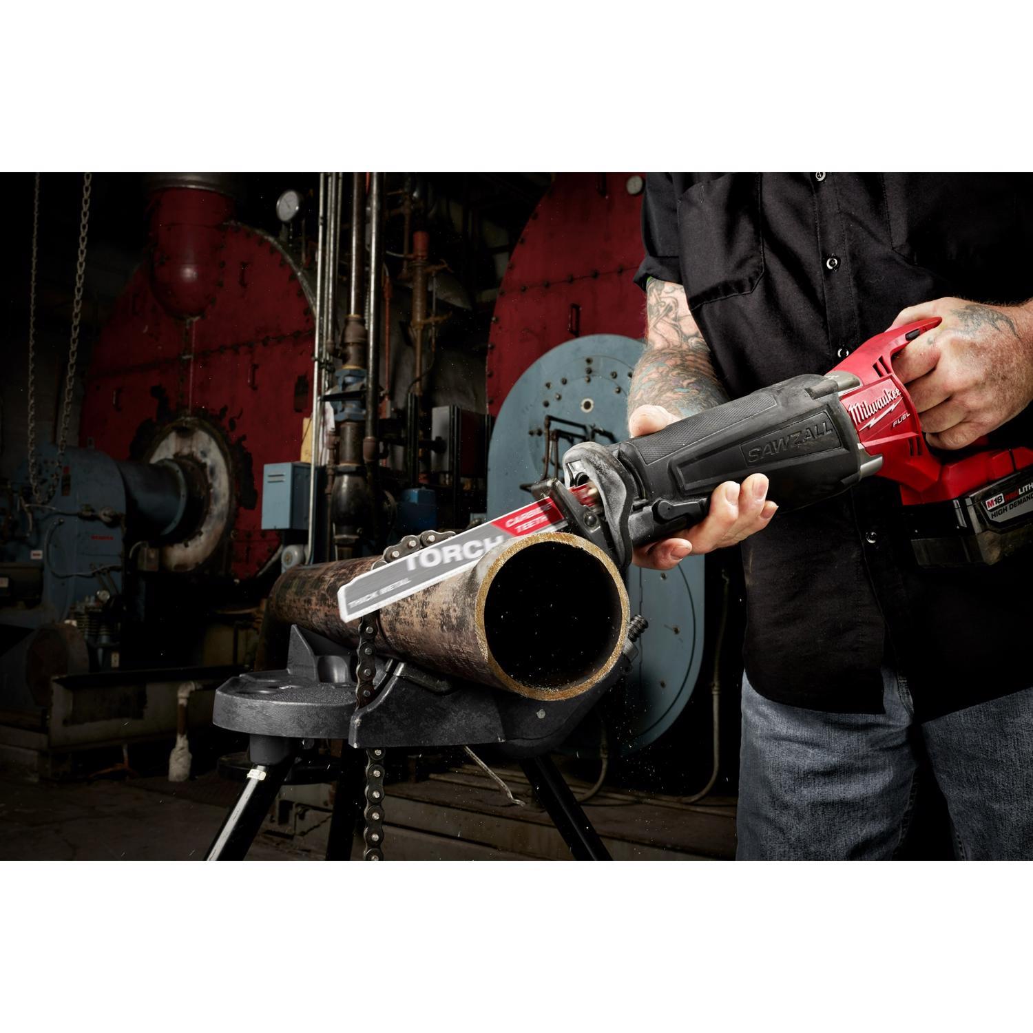 Milwaukee Torch 6 in. Carbide Thick Metal Reciprocating Saw Blade 8 TPI 1 pk