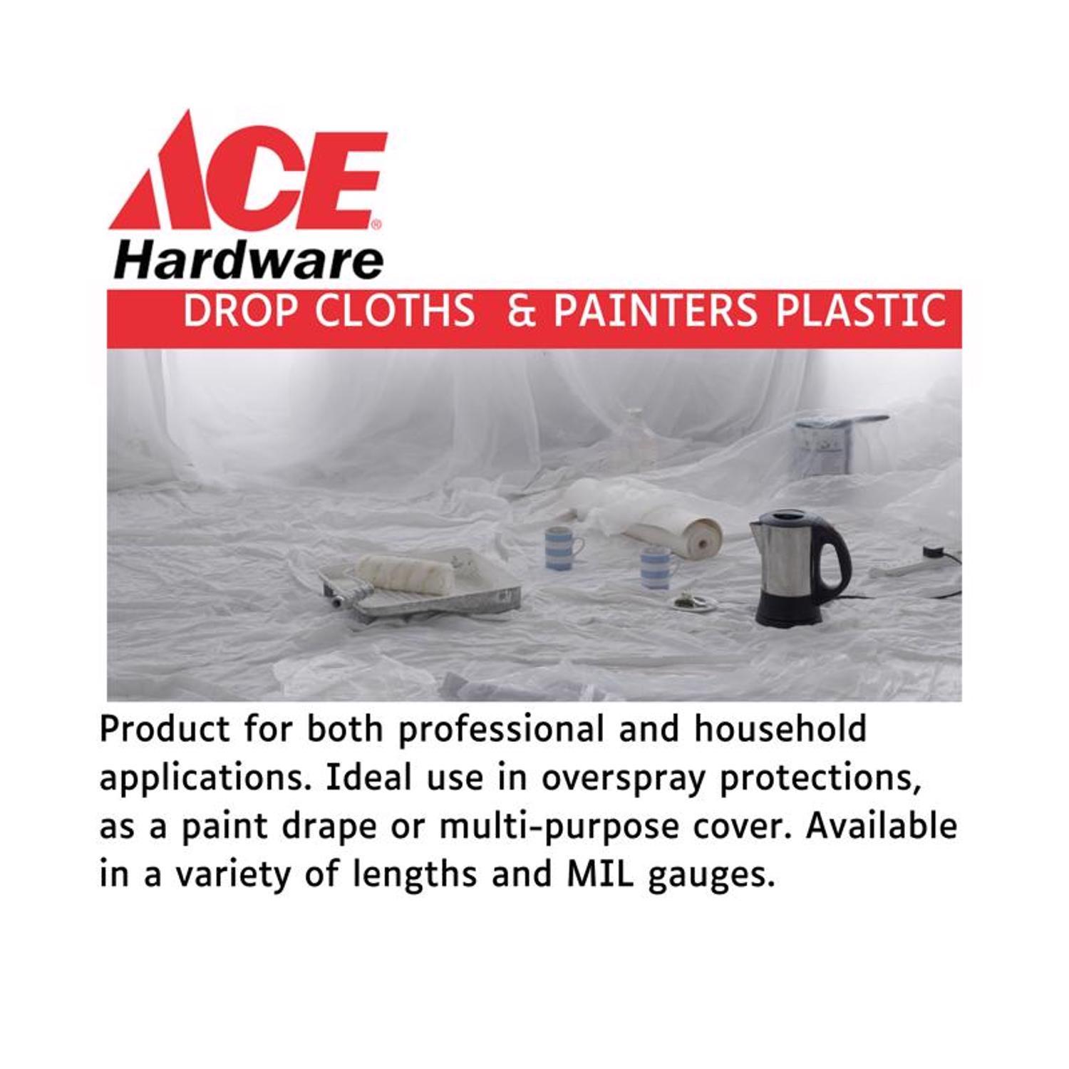 Ace Plastic Sheeting 6 mil X 10 ft. W X 25 ft. L Polyethylene Clear