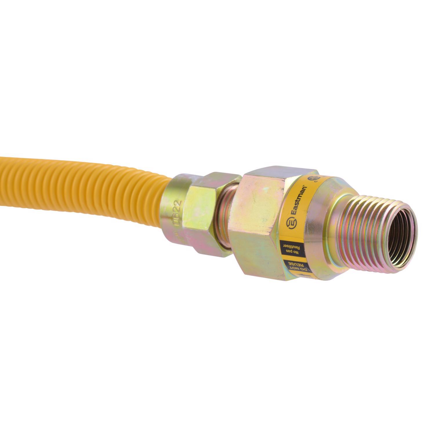 Eastman 1/2 in. FIP X 1/2 in. D MIP 60 in. Stainless Steel Gas Connector