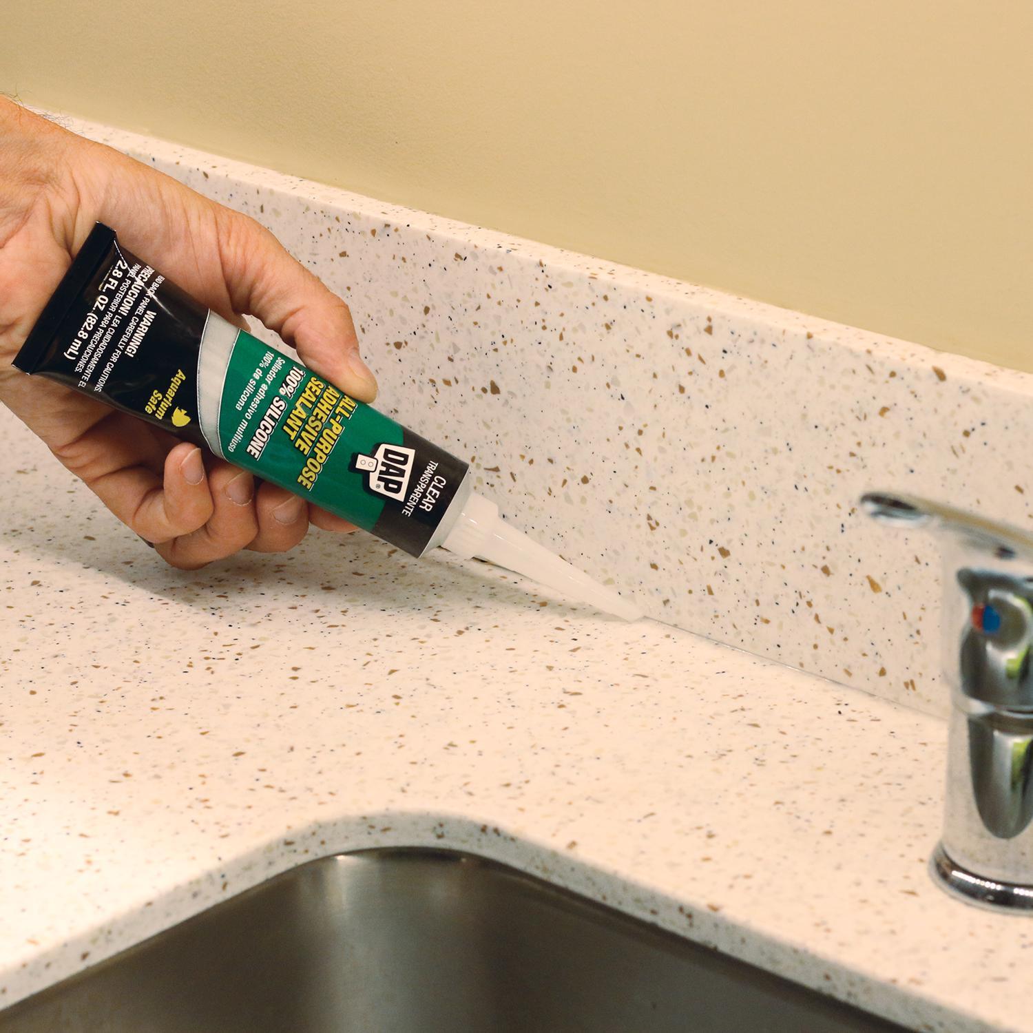 DAP Clear Silicone All Purpose Sealant and Adhesive 2.8 oz
