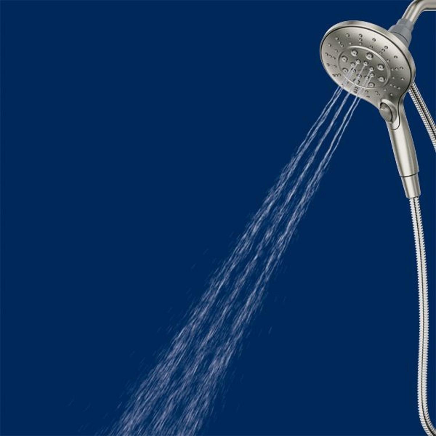 Moen Engage Brushed 6 settings Handheld Showerhead 1.75 gpm