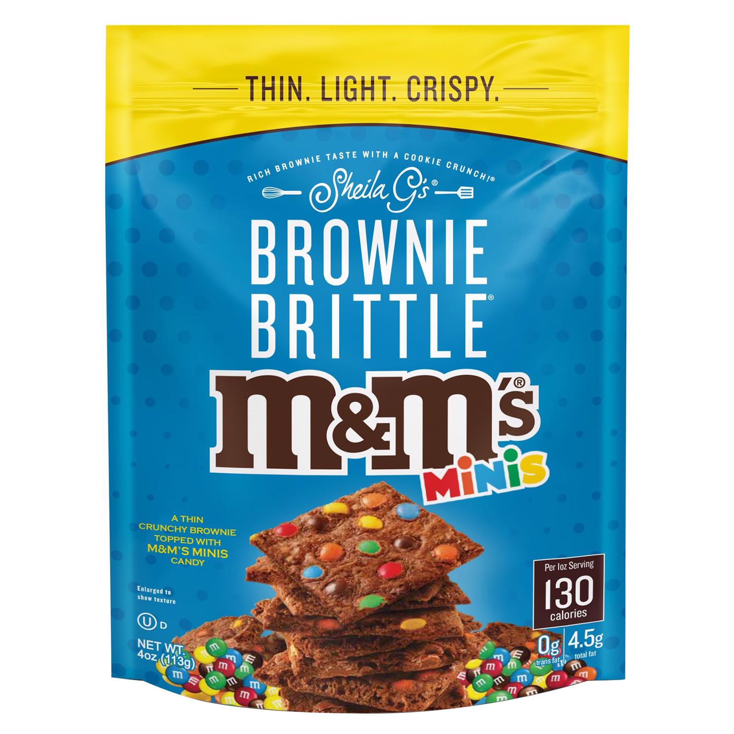 Sheila Gs M and M's Minis Brownie Brittle 4 oz Bagged