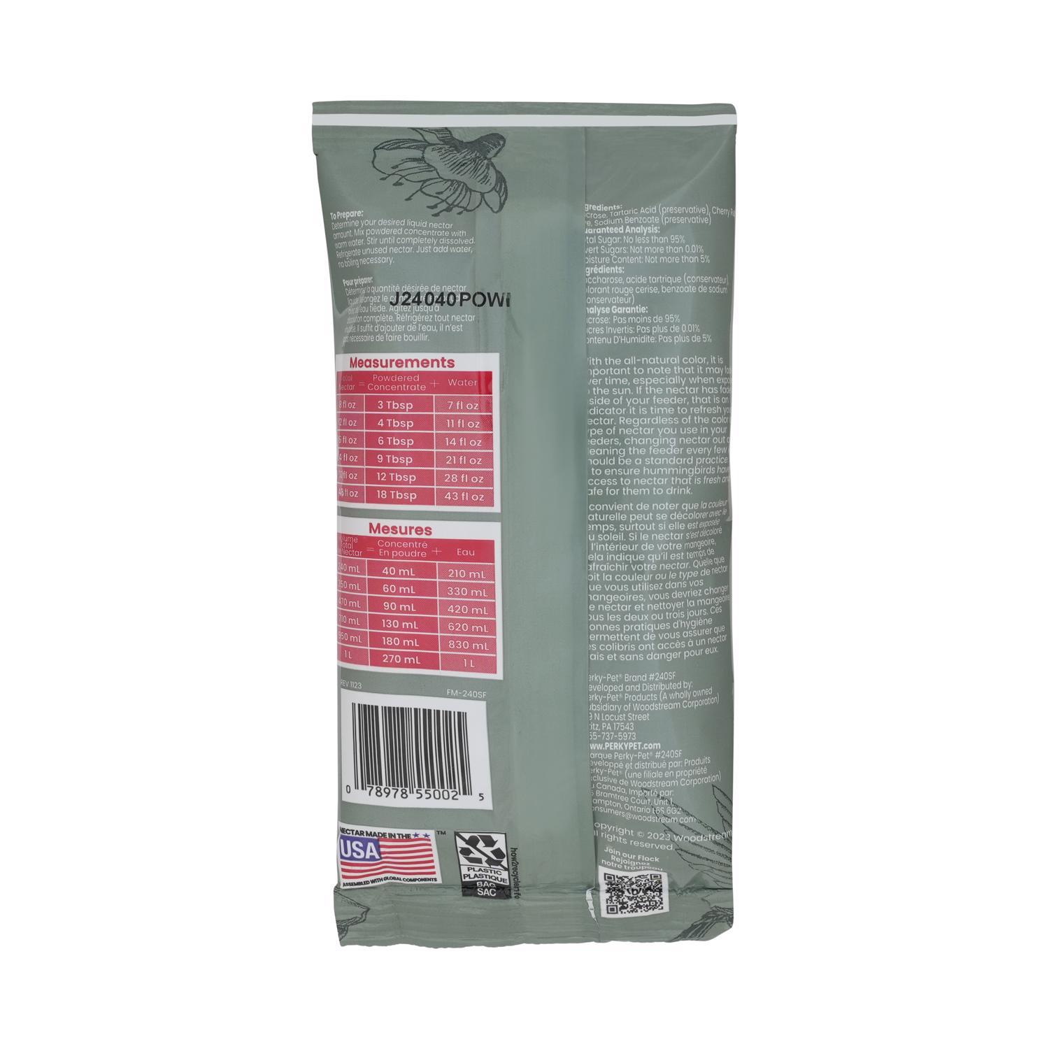 Perky-Pet Hummingbird Sucrose Instant Nectar Concentrate 8 oz