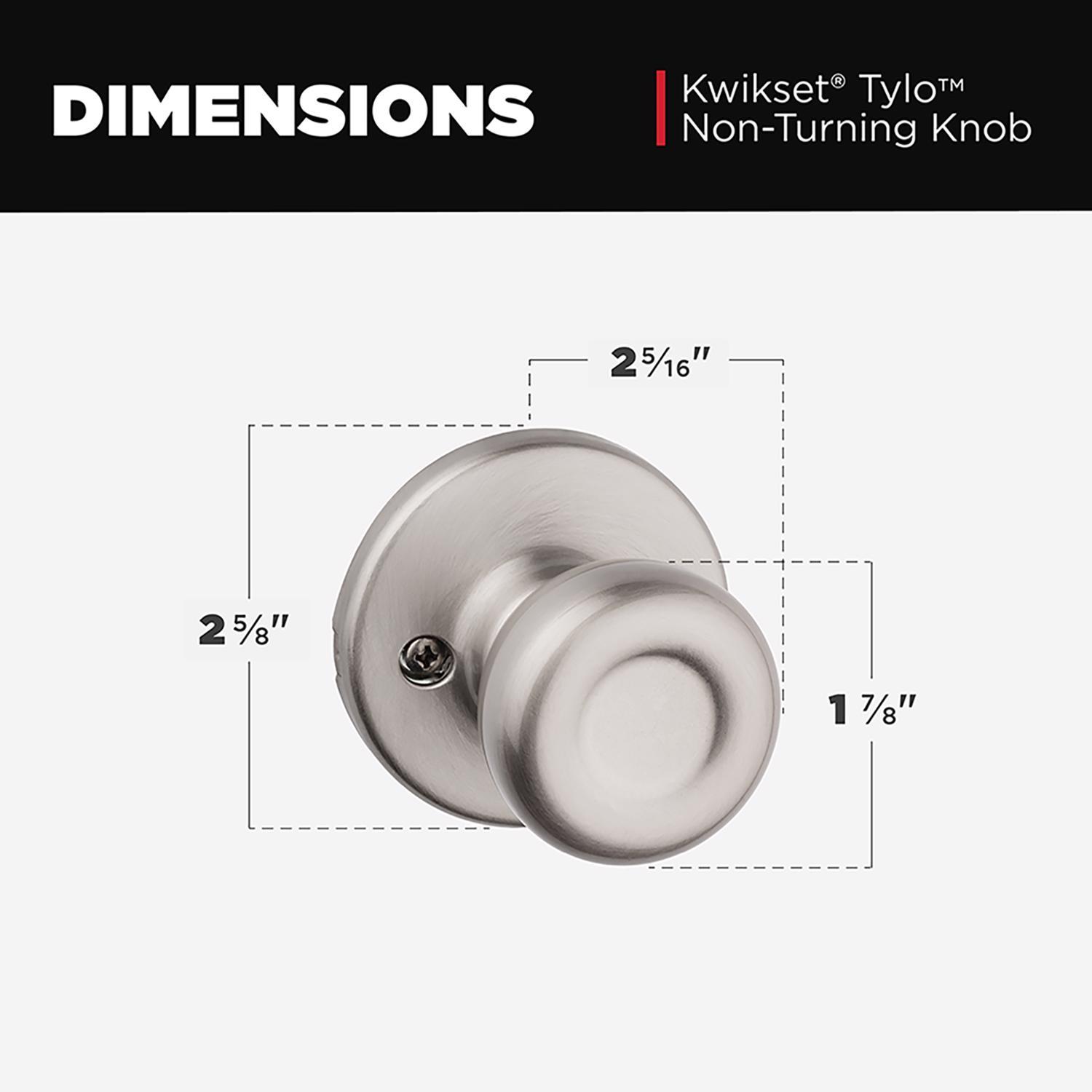 Kwikset Tylo Satin Nickel Dummy Knob