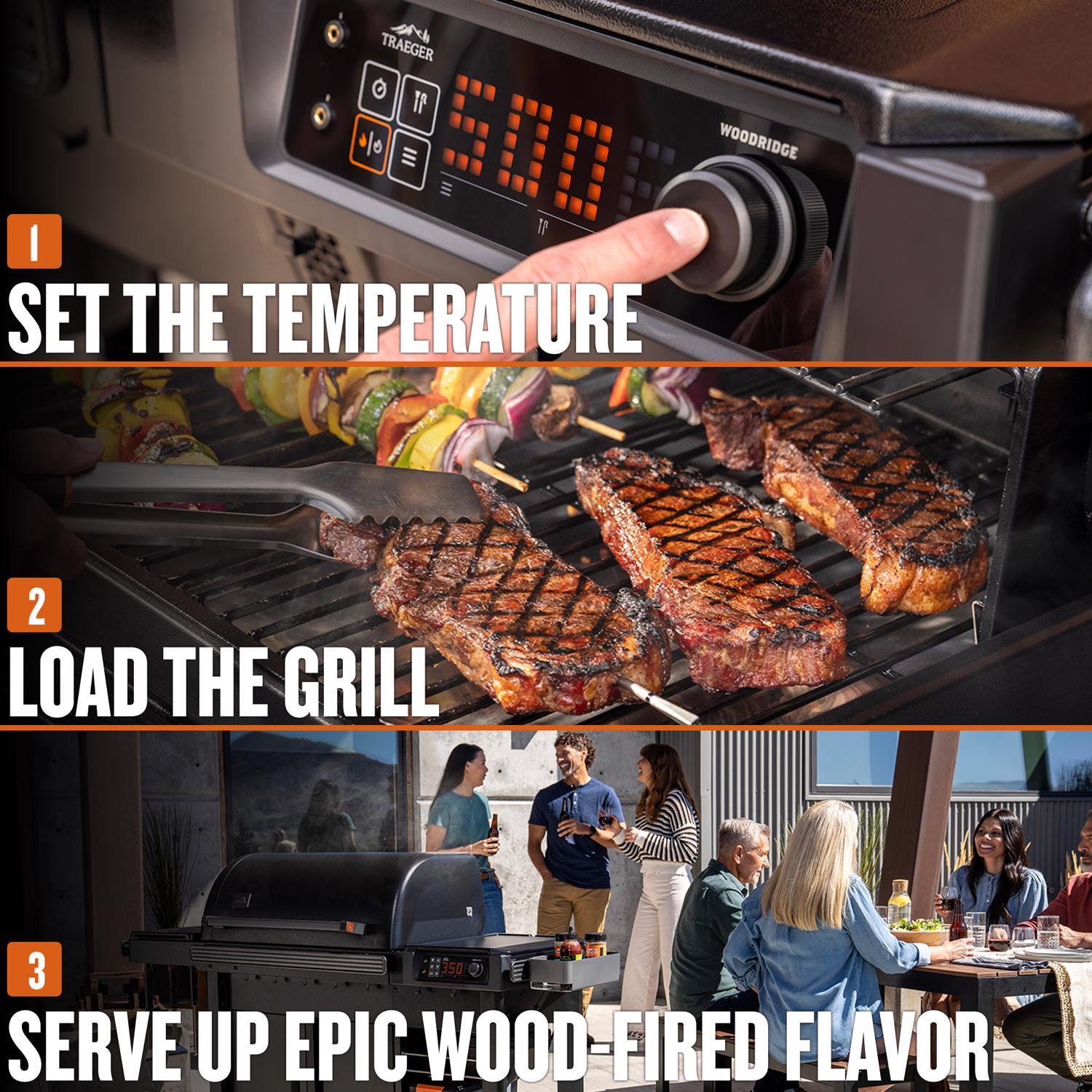 Traeger Woodridge Pro Wood Pellet WiFi Grill Black