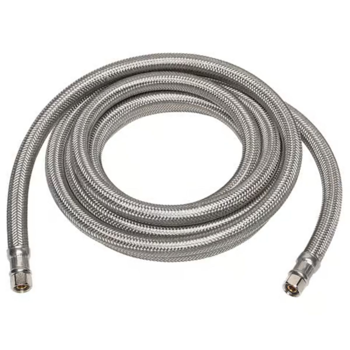 Ace 1/4 in. Compression in. x 1/4 in. D Compression 20 ft. Braided Stainless Steel Ice Maker Supply
