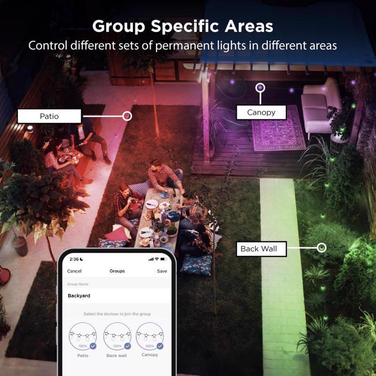 Feit Smart Home LED String Lights Multicolored 24 ft. 12 lights