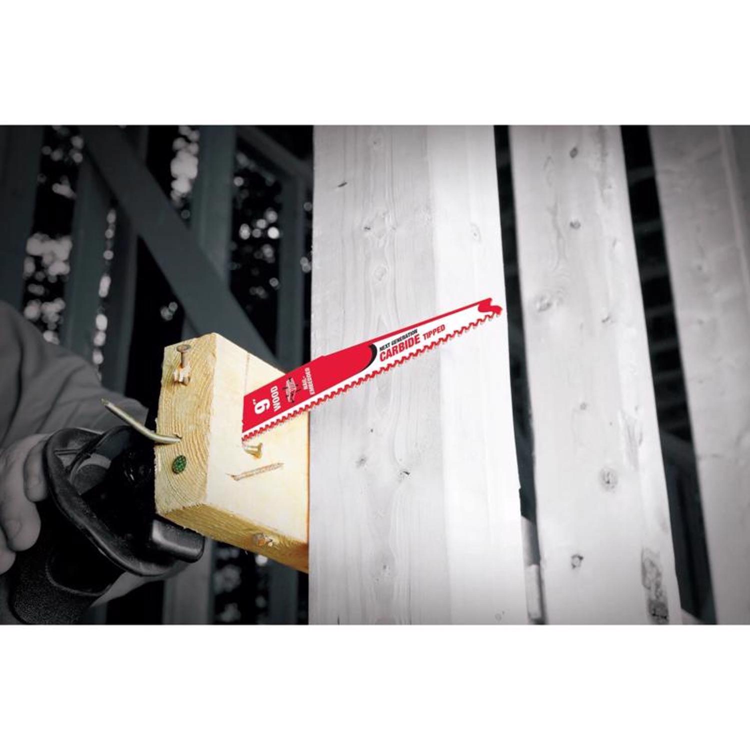 Diablo Demo Demon 6 in. Carbide Tipped Nail-Embedded Wood Reciprocating Saw Blade 6 TPI 1 pc