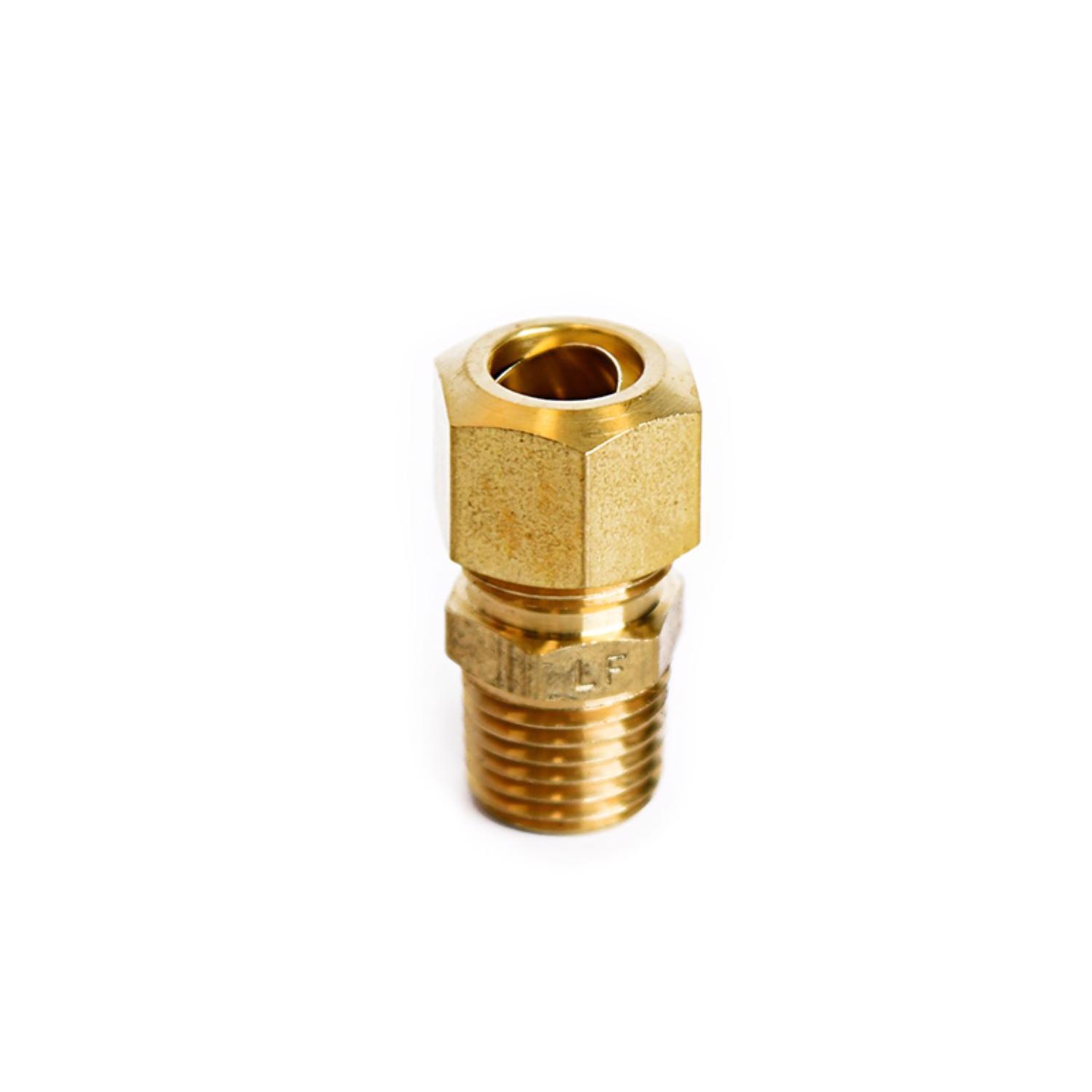 ATC 3/8 in. Compression 1/4 in. D Male Brass Connector