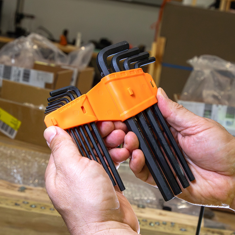 Klein L-Style Long Hex Key Set, SAE and Metric, 22-Piece