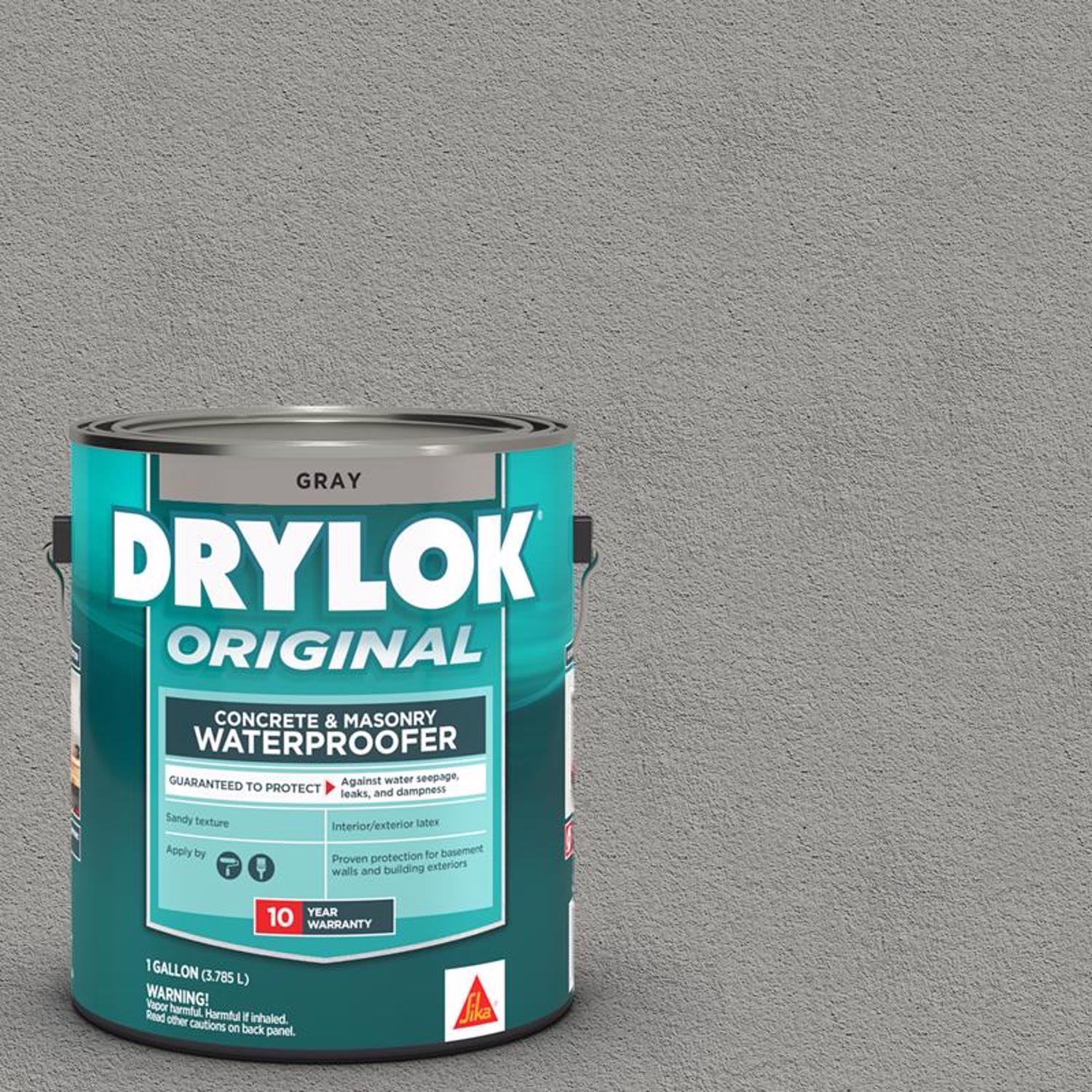 Drylok Flat Gray Latex Masonry Waterproof Sealer 1 gal