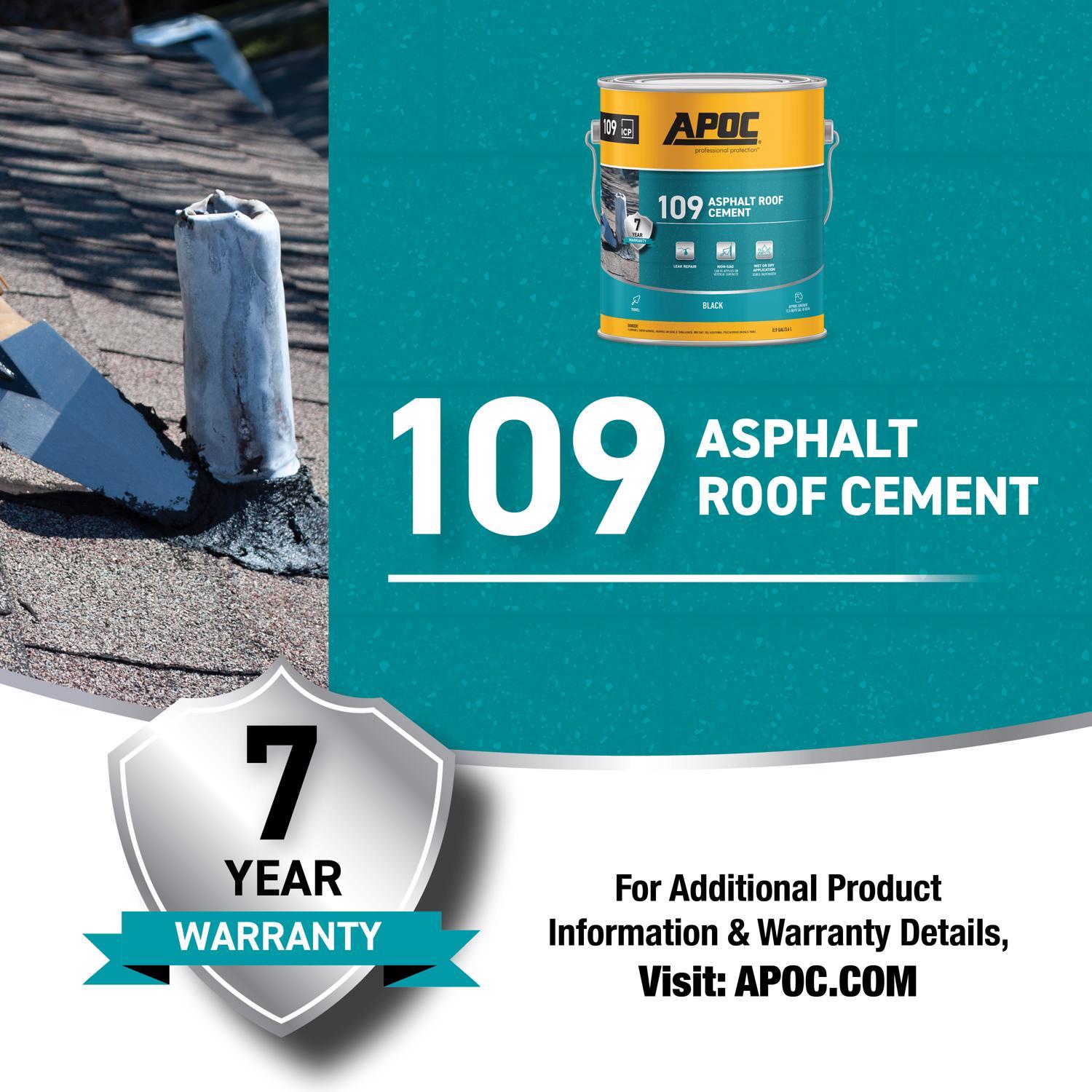 APOC Black Asphalt Roof Cement 1 gal