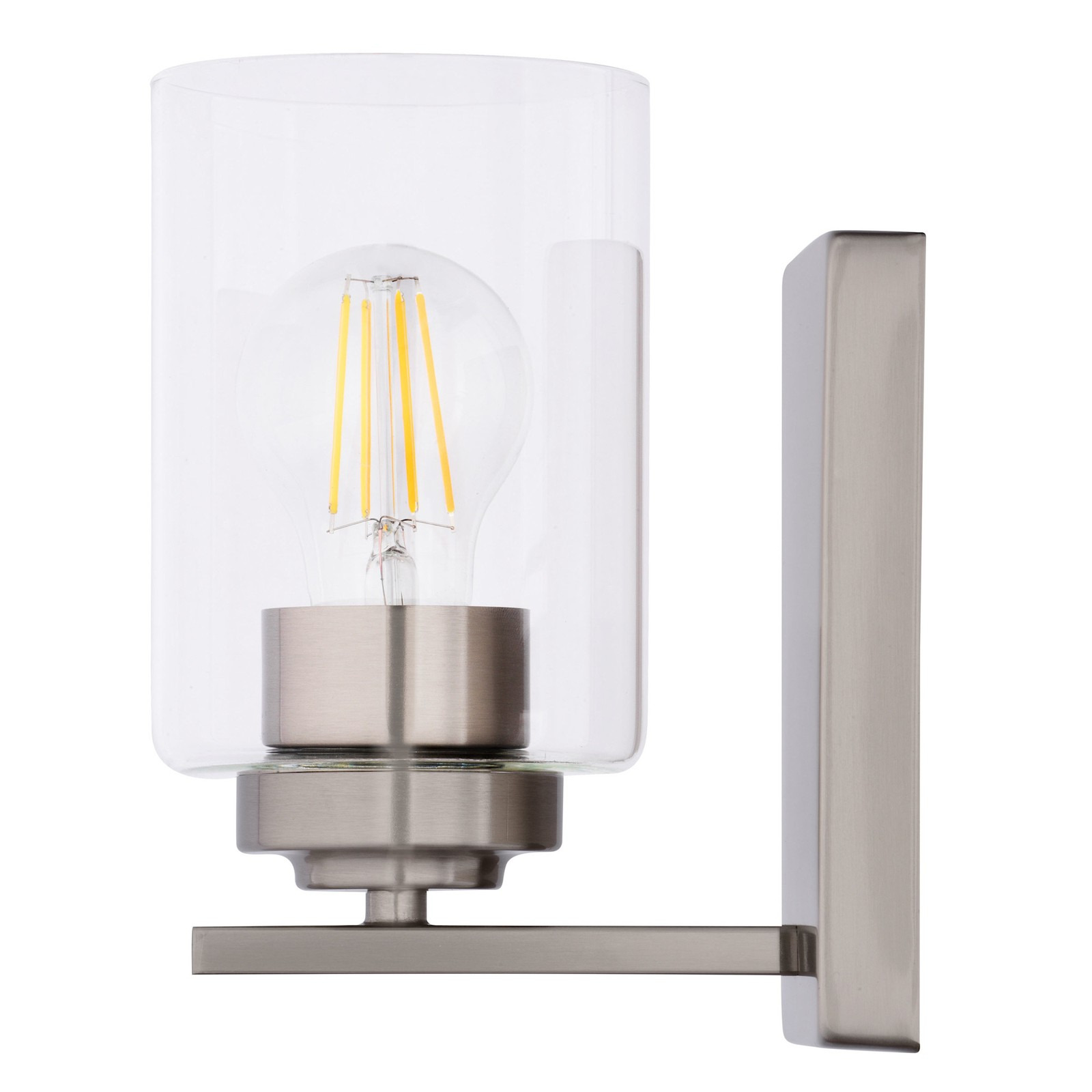 Vaxcel Lighting W0524 Park Ridge 8 in. Tall Bathroom Sconce - Nickel