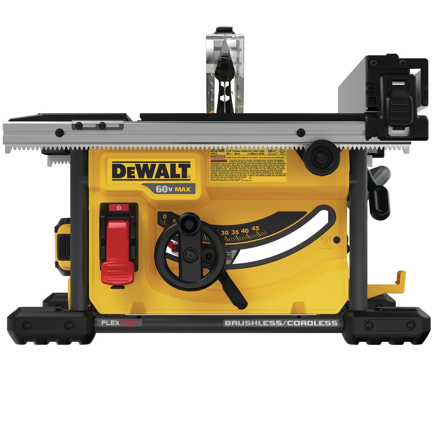 DeWalt 60V MAX Cordless 8-1/4 in. Table Saw Kit (Battery & Charger)