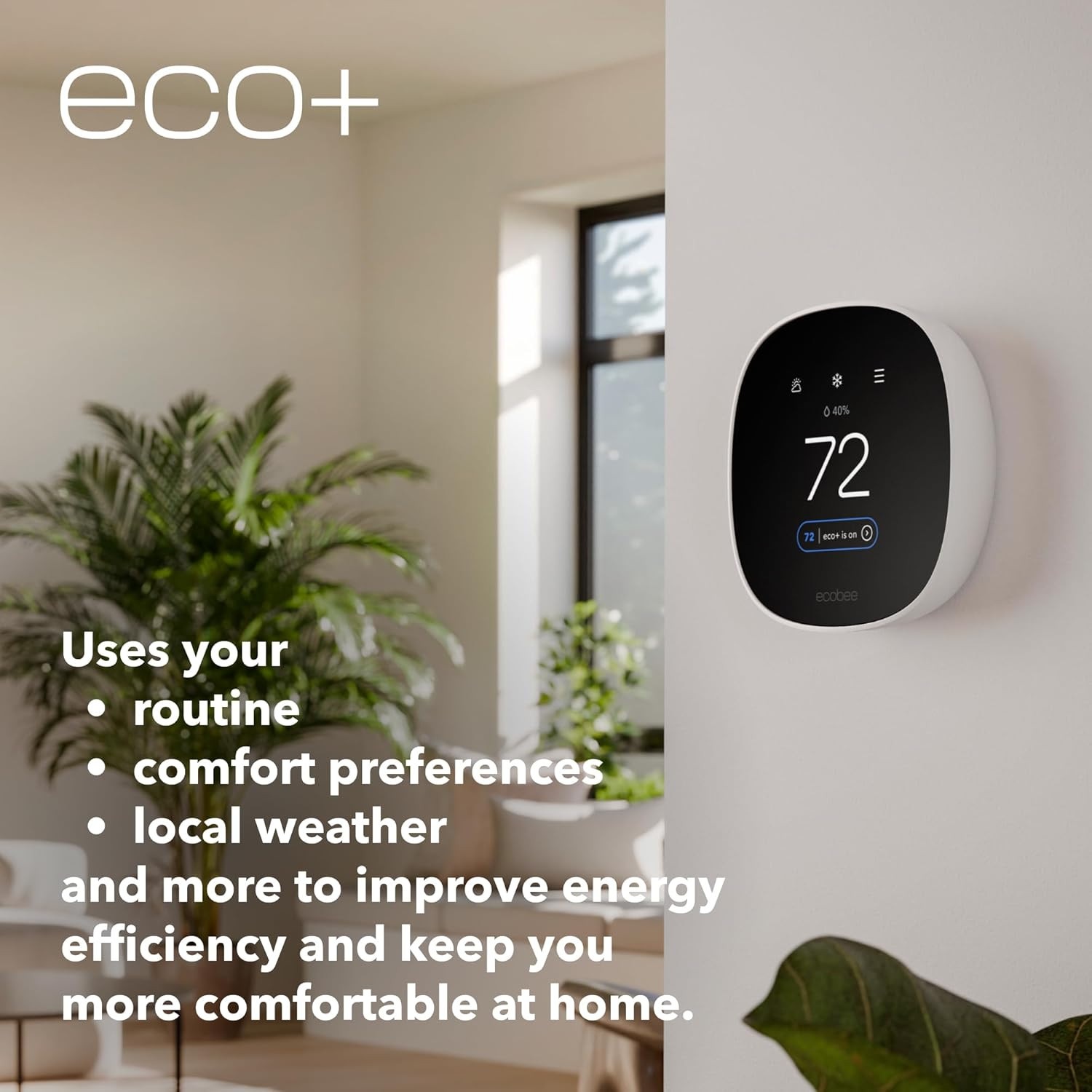 Heating and Cooling Touch Screen Smart-Enabled Thermostat Built In WIFI Ecobee