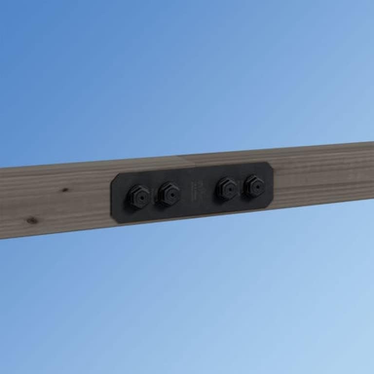 Simpson Strong-Tie APVST412 Outdoor Accents® Avant Collection™ ZMAX®, Black Powder-Coated Strap for 4X, 8-Pack